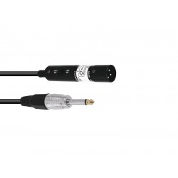 OMNITRONIC Adaptercable XLR(M)/Jack mono 0.3m bk OMNITRONIC Adaptercable XLR(M)/Jack mono 0.3m bk