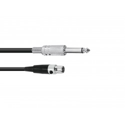 OMNITRONIC Adaptercable Mini XLR(F)/Jack 0.8m bk