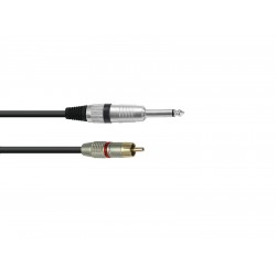 OMNITRONIC Adaptercable RCA/Jack 0.9m rd