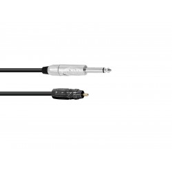 OMNITRONIC Adaptercable RCA/Jack 2m bk
