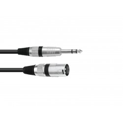 OMNITRONIC Adaptercable XLR(M)/Jack stereo 10m bk OMNITRONIC Adaptercable XLR(M)/Jack stereo 10m bk