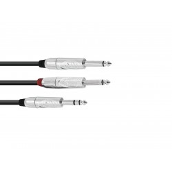 OMNITRONIC Adaptercable Jack/2xJack 6m