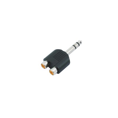 OMNITRONIC Adapter 2xRCA/Jack stereo 10x