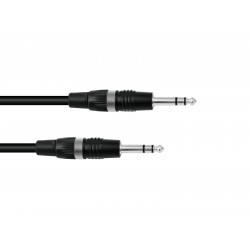 SOMMER CABLE Jack cable 6.3 stereo 0.5m bk Hicon