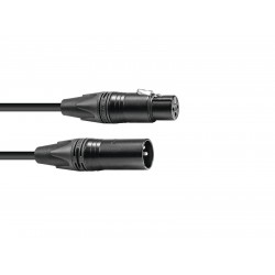 PSSO DMX cable XLR 3pin 15m bk Neutrik black connectors PSSO DMX cable XLR 3pin 15m bk Neutrik black connectors