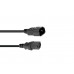 OMNITRONIC IEC Extension 3x0.75 5m bk