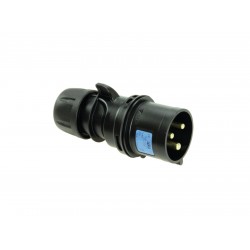 PC ELECTRIC CEE plug 16A 3pin 6h bk Shark