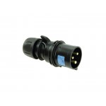 PC ELECTRIC CEE plug 32A 3pin 6h bk Shark
