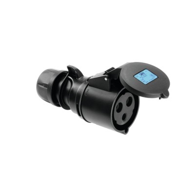 PC ELECTRIC CEE socket 32A 3p 6h black SHARK