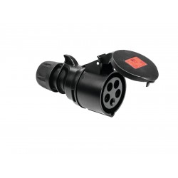 PC ELECTRIC CEE socket 32A 5p 6h black SHARK