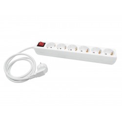 EUROLITE Distributor 6-fold switch wh 1.5m