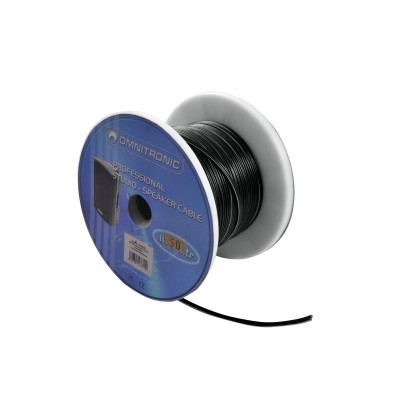 OMNITRONIC Speaker cable 2x0.75 50m bk NYFAZ