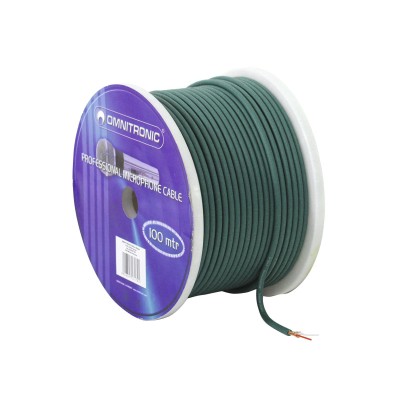 OMNITRONIC Microphone cable 2x0.22 100m gn