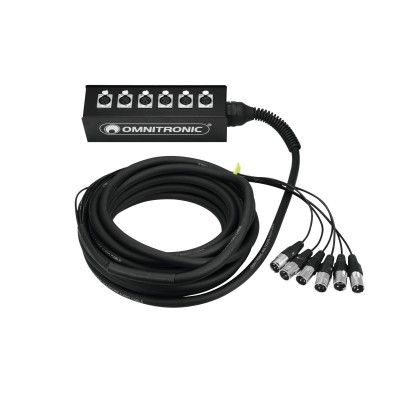 OMNITRONIC Multicore Stagebox 6IN 10m