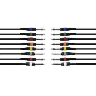 OMNITRONIC Snake cable 8xJack/8xJack stereo 15m