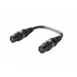 SOMMER CABLE Adaptercable XLR(F)/XLR(F) 0.15m bk