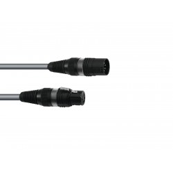 SOMMER CABLE DMX cable XLR 5pin 3m gy Hicon