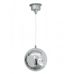 Šviesos efektas LED veidrodinis gaublys EUROLITE LED Mirror ball 20cm, su varikliu