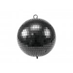 Juodas veidrodinis burbulas EUROLITE Mirror Ball 20cm black matt