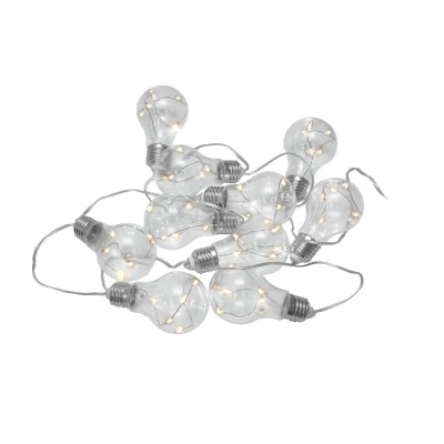 Lempučių girlianda Burbuliukai EUROLITE LED PAL-10 veikianti su baterijomis