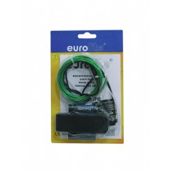 Šviesolaidis EUROLITE EL wire 2mm, 2m, žalias