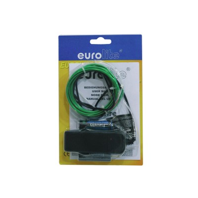 Šviesolaidis EUROLITE EL wire 2mm, 2m, žalias