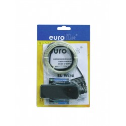 Šviečiantis elektroliuminescensinis laidas EUROLITE EL wire 2mm, 2m, baltas, 6400K