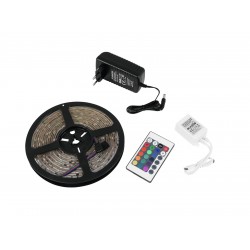 RGB led juosta EUROLITE LED IP 150 5m RGB su maitinimo šaltiniu 12V