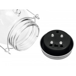 Šviestuvas šviečiantis stiklainis EUROLITE LED su saulės baterija