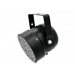 Trumpas PAR56 prožektorius EUROLITE LED PAR-56 QCL 9x8W Short black