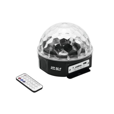 Šviesos efektas pagal muziką EUROLITE LED BC-8 Beam effect su MP3 grotuvu Šviesos efektas pagal muziką EUROLITE LED BC-8 Beam effect su MP3 grotuvu