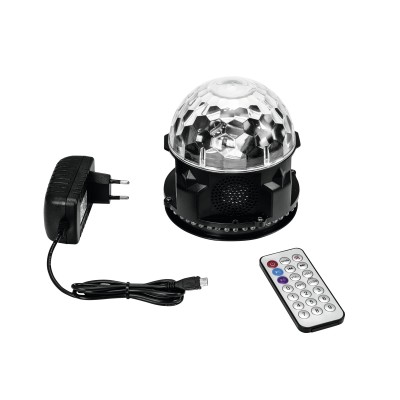 Nešiojamas pakraunamas šviesos efektas su garsiakalbiu AKKU Mini BCW-4 RGB Flower Nešiojamas pakraunamas šviesos efektas su garsiakalbiu AKKU Mini BCW-4 RGB Flower
