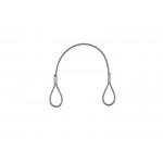 Plieninis tvirtinimo troselis EUROLITE Steel rope 400x3mm silver without q.link