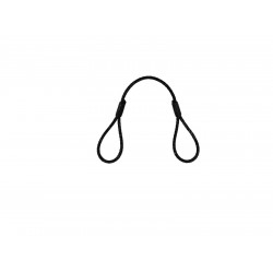 EUROLITE Steelrope 400x6mm,black without quick l. EUROLITE Steelrope 400x6mm,black without quick l.