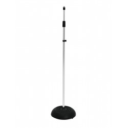 Sidabrinis mikrofono stovas OMNITRONIC Microphone stand 85-157cm sil