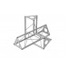 DECOTRUSS SAC-45 corner 4-way l+h silver
