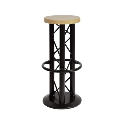 Baro kėdė ALUTRUSS Bar stool with ground plate black
