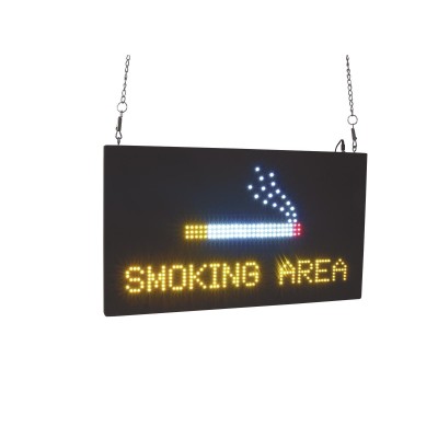 LED ženklas  SMOKING AREA