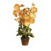 Oranžinė orchidėja dirbtinė EUROPALMS 57cm