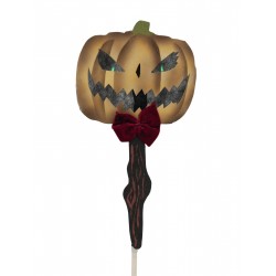 Helovyno dekoracija EUROPALMS Halloween pumpkin ghost with picker