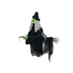 Helovyno ragana EUROPALMS Halloween Flying Witch 140cm