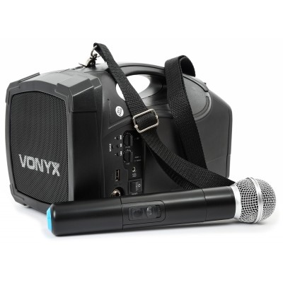 Nešiojama kolonėlė su bevieliu mikrofonu VONYX ST014 Nešiojama kolonėlė su bevieliu mikrofonu VONYX ST014