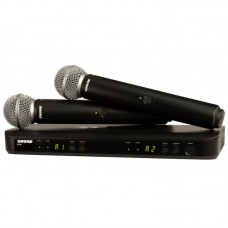 Bevielis mikrofonas Shure BLX288E/SM58
