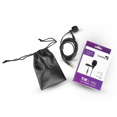Prisegamas mikrofonas LiveStar TIK L-mic Prisegamas mikrofonas LiveStar TIK L-mic