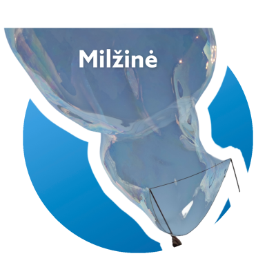 Milžiniškų muilo burbulų lazdelės