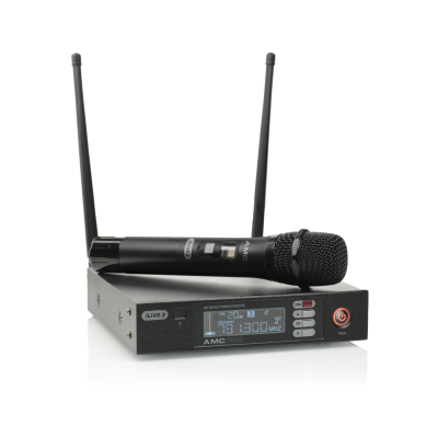 AMC iLive 2 bevielis mikrofono komplektas su rankiniu mikrofonu (606-621 MHz)
