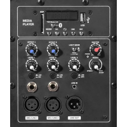 Wharfedale IS-48 aktyvi mobili garso sistema su šviesos efektais Wharfedale IS-48 aktyvi mobili garso sistema su šviesos efektais