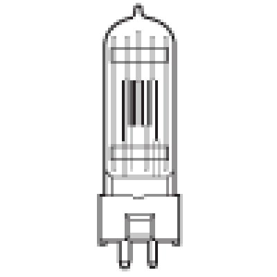 General Electric GE39636 650W 240V GY9.5 T26 lempa