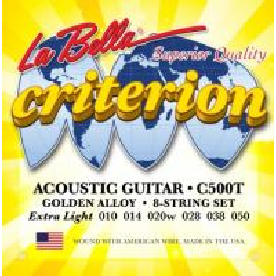 La Bella stygų komplektas akustinei gitarai C500TT Super Light