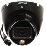 Dahua Dome IPC-HDW1639T-A-IL-0280B-S6-BLACK F2.8 (Juoda, 6MP, ~110°, IR+balta šviesa 30m, IP67)